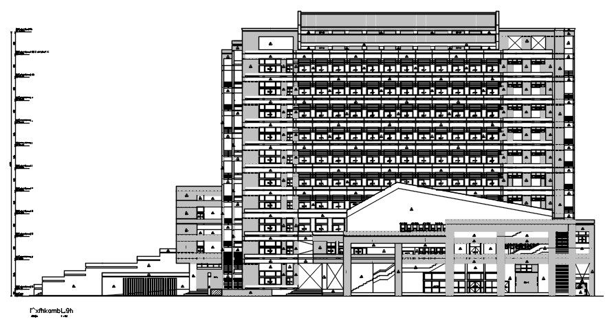 This autocad file about elevation detail drawing. Download this 2d AutoCAD drawing file.