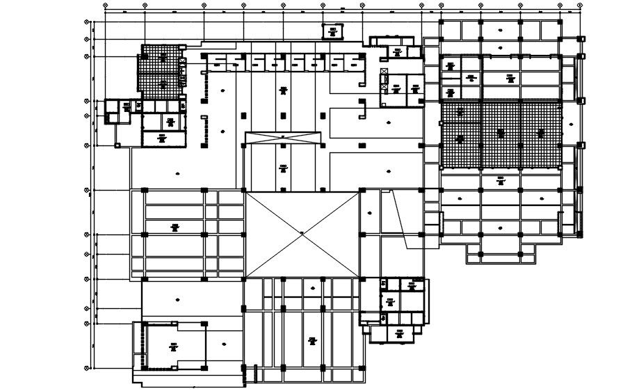 This drawing presents the conceptual plan of commercial projects. Download this 2d autocad drawing file.