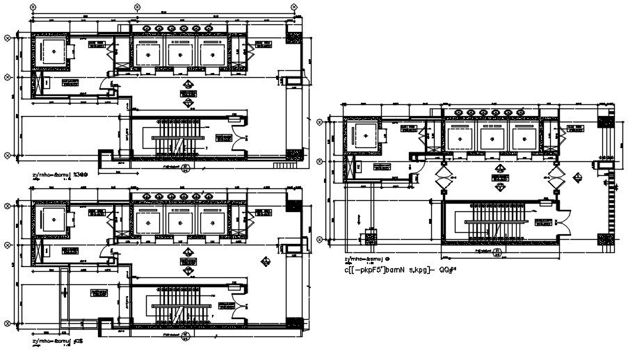 This drawing specified utility detail and services detailing. Download this 2d autocad drawing file.