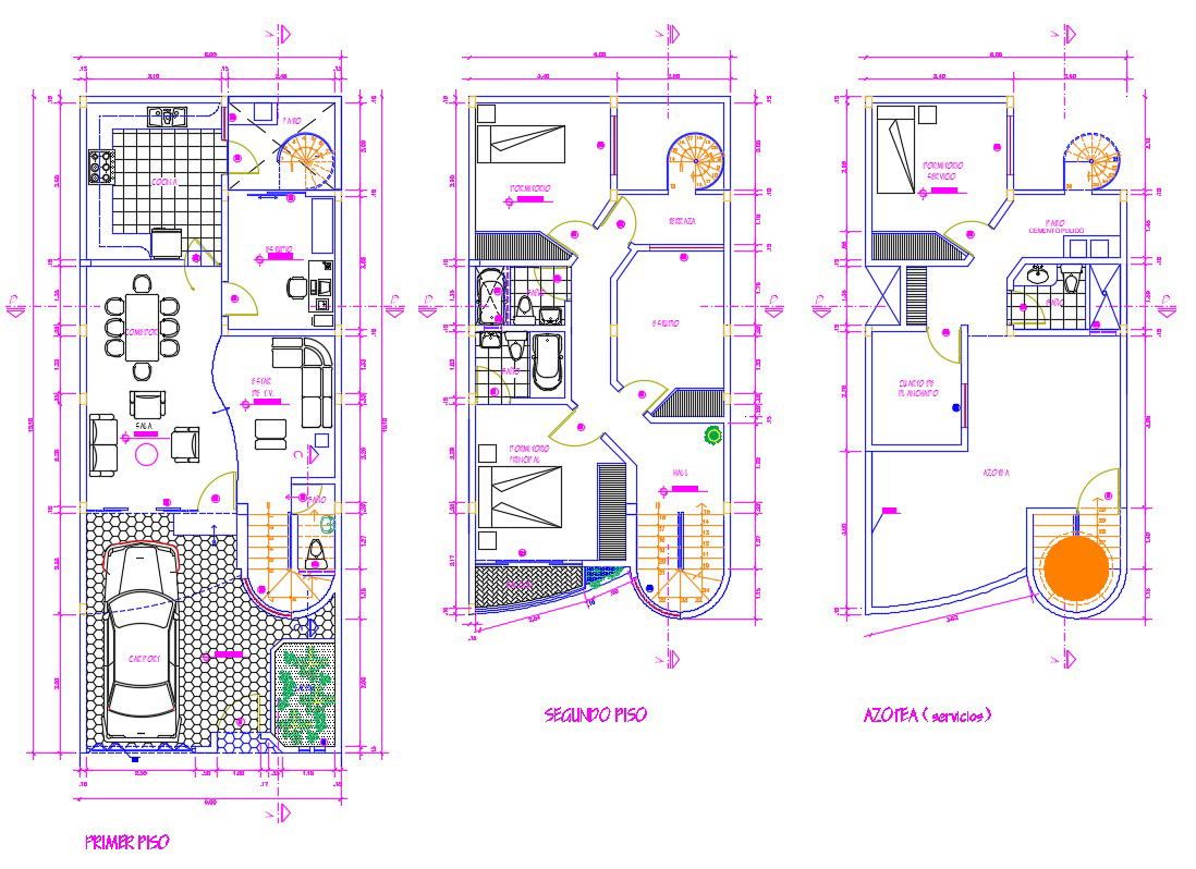 Three Storey House Plan