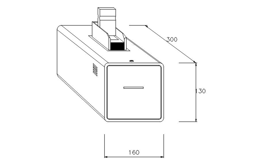 Ticket reader design in detail AutoCAD drawing, dwg file, CAD file