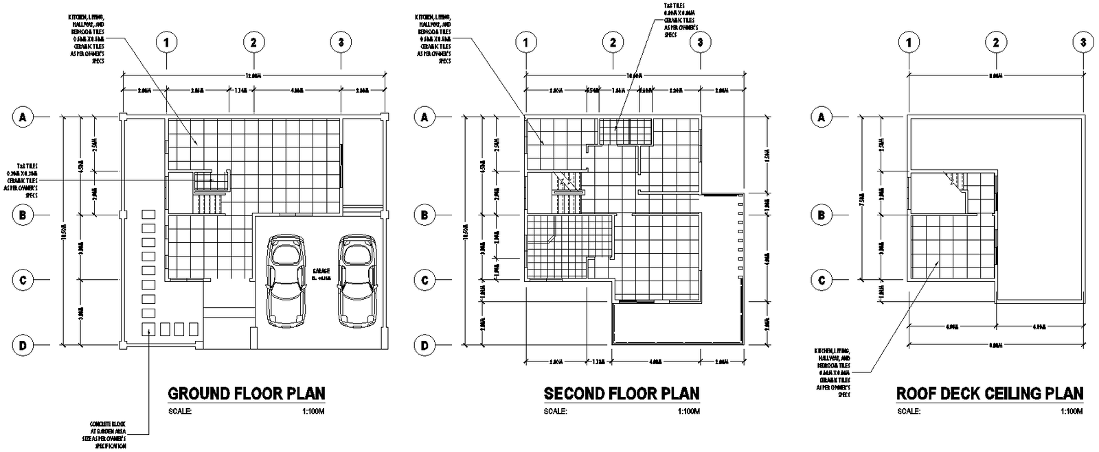 Tile flooring Detail For All Floors DWG AutoCAD file 