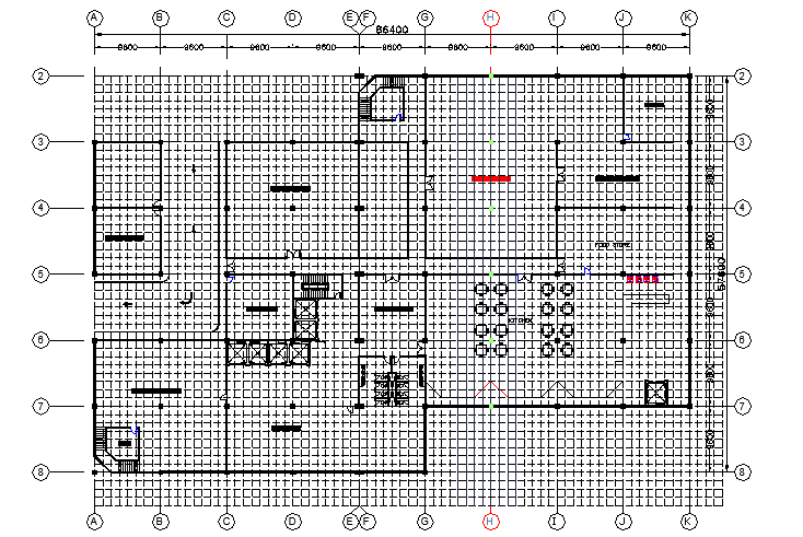 Tiling detail of a building