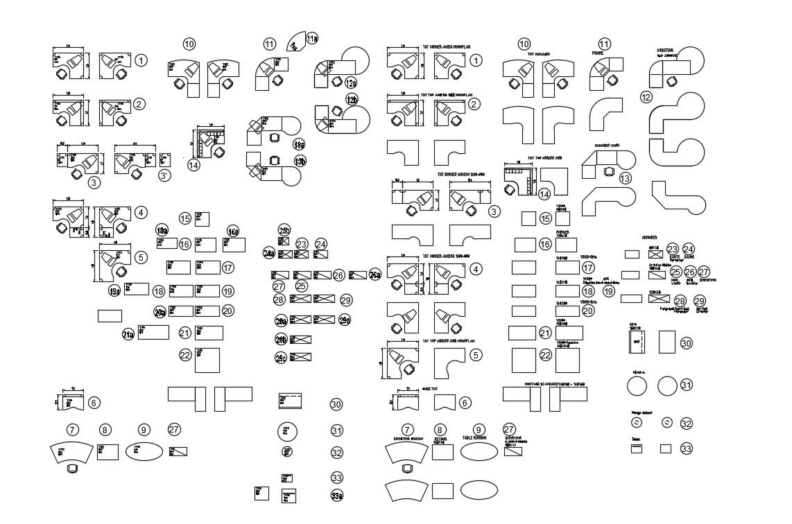 Tips For Best 2d Cad Drawing Of Office Furniture Autocad File