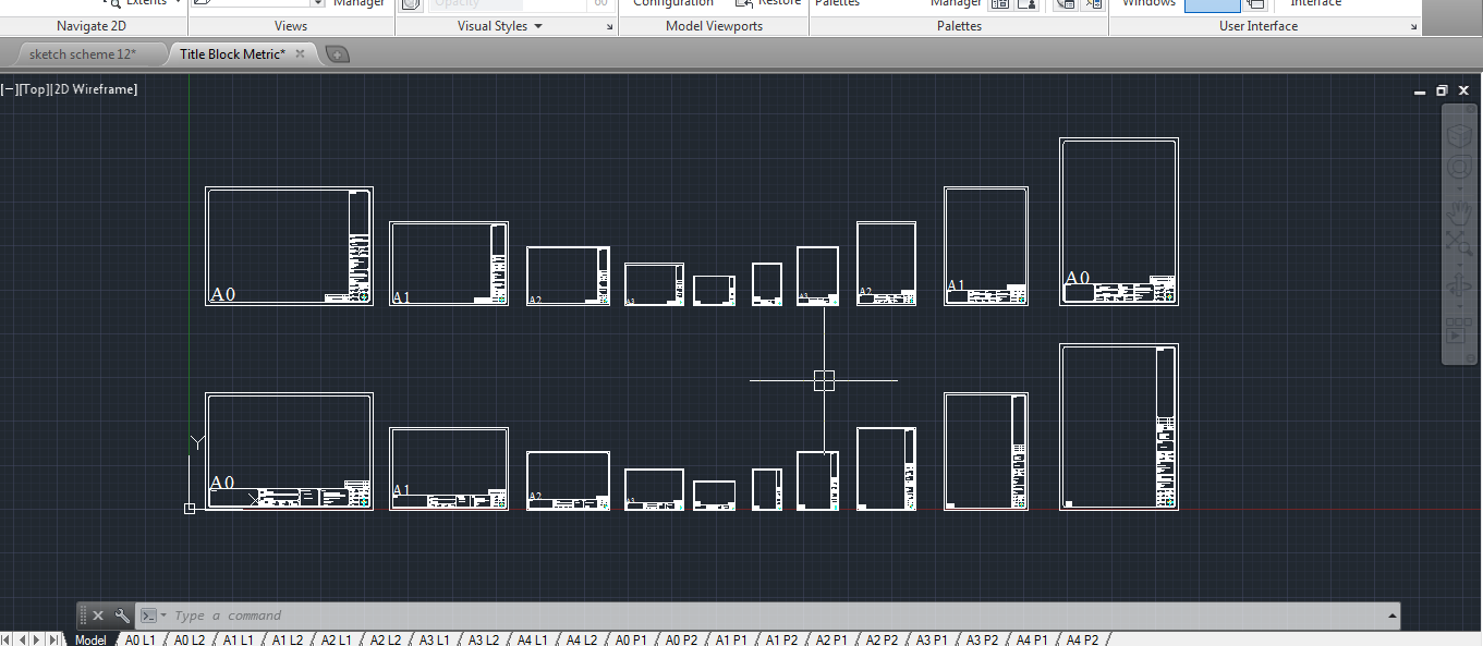Titleblocks layout in Metric