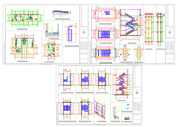 Toilet & Stair Detail in cad file