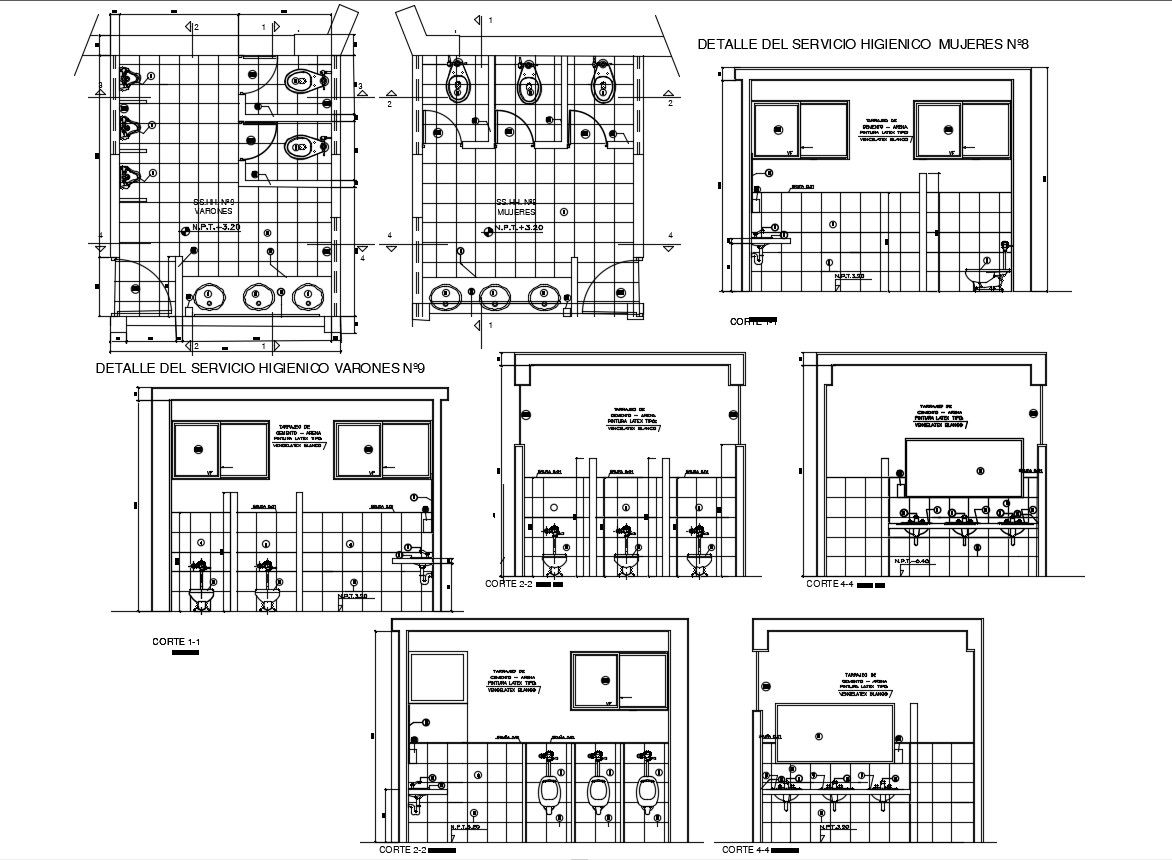 Toilet Design Plan CAD File
