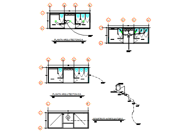 Toilet plan and elevation detail dwg file