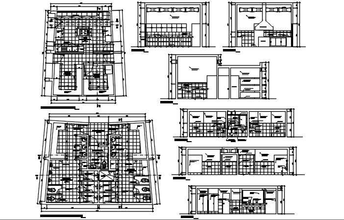 Toilet plan and elevation working plan detail dwg file