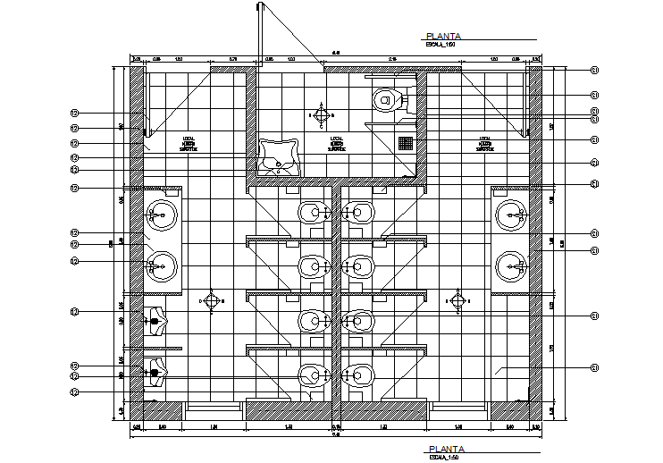 Toilet plan detail dwg file