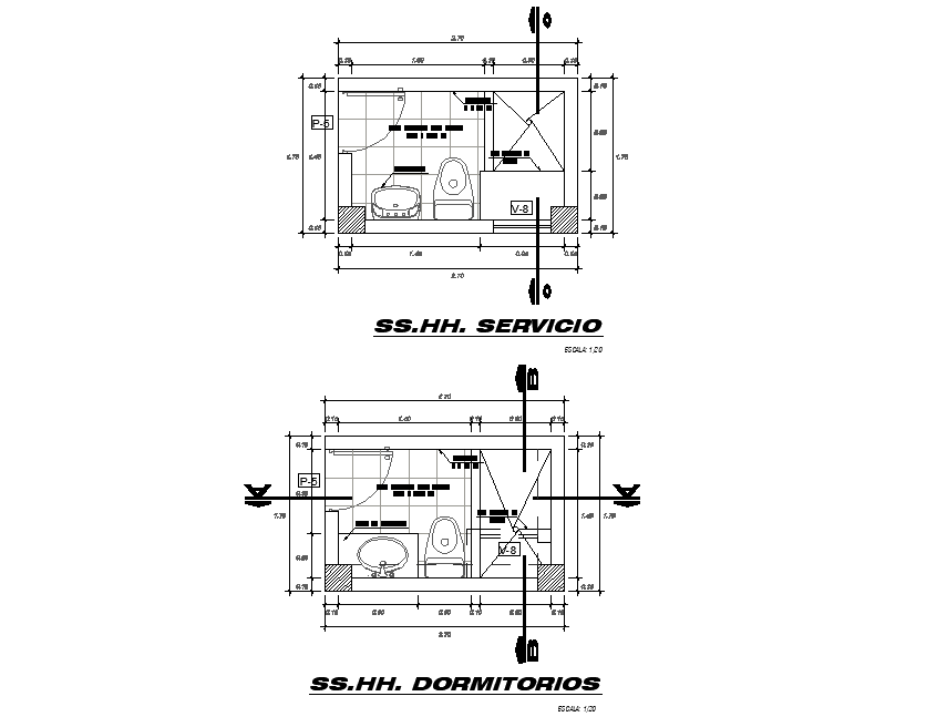 Toilet plan layout file