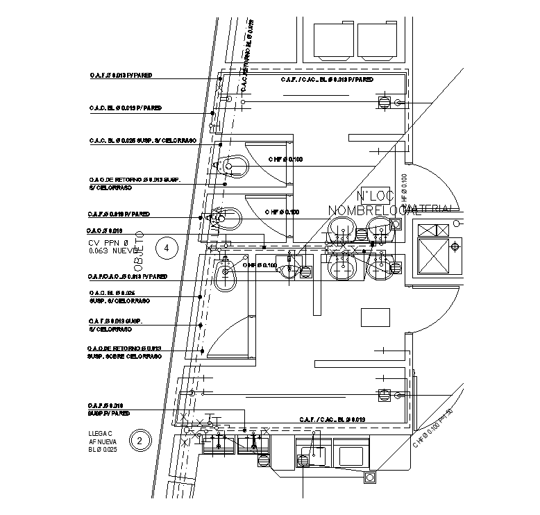 Toilet Plan With Sanitary Ware Blocks Drawing Download DWG File