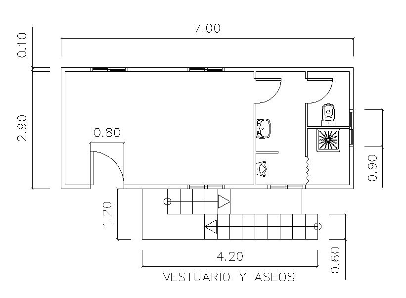 Toilet detail drawing presented in this AutoCAD file. Download this 2d AutoCAD drawing file.
