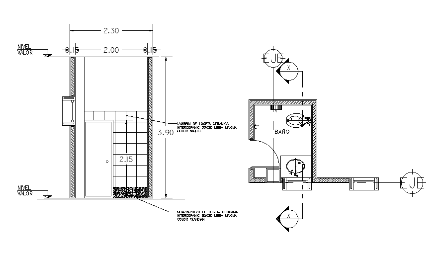 Toilet detail drawing stated in this AutoCAD drawing file. Download this 2d AutoCAD drawing file.
