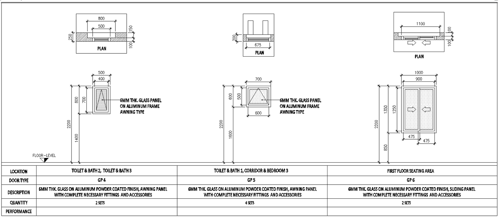Toilet with Bath 2 and 3 Layout and Plumbing Design DWG File