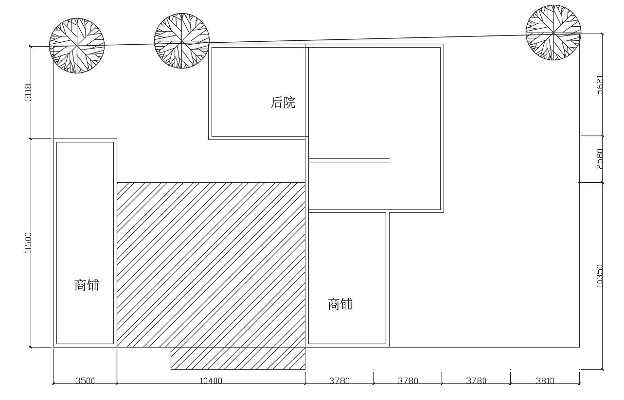 Top Floor Plan Of House With Plot AutoCAD File Free Download