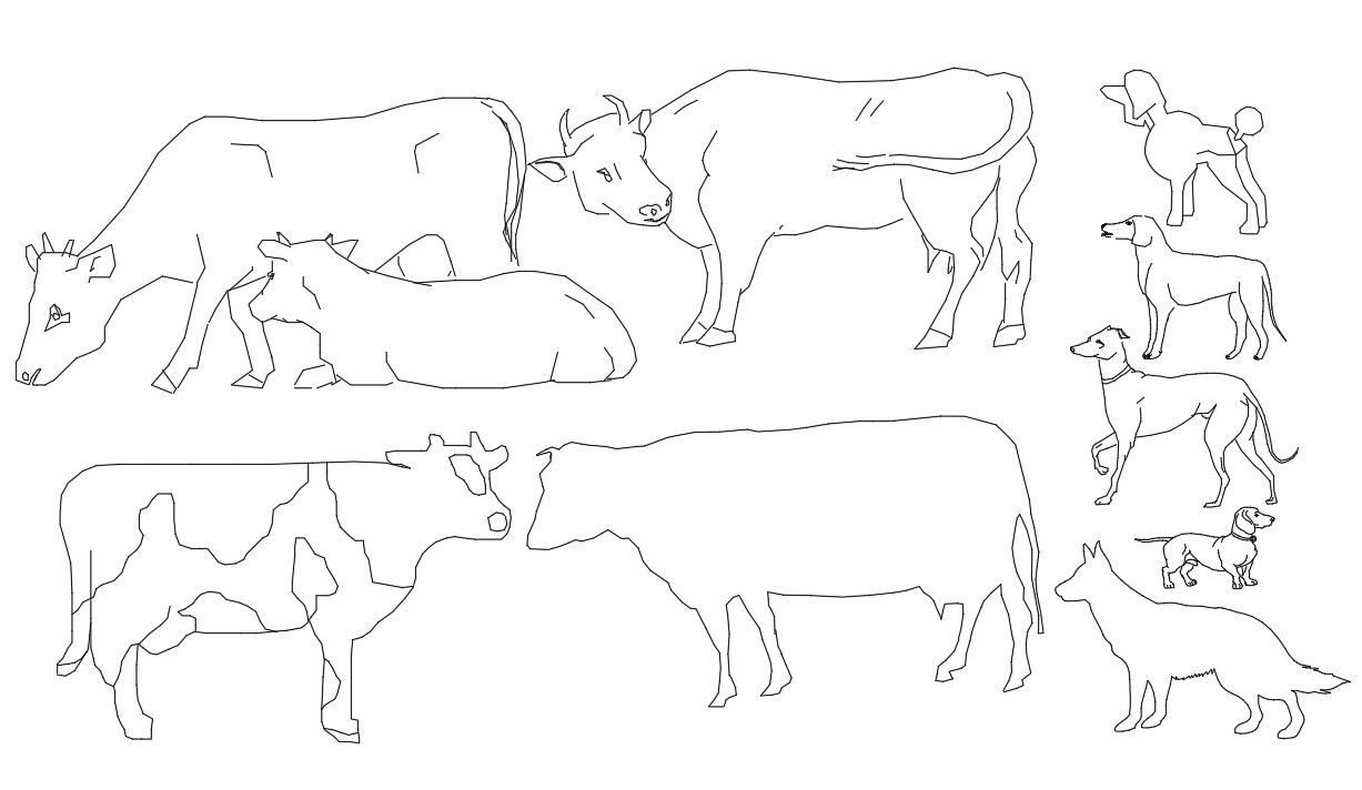 Top View Animal Block