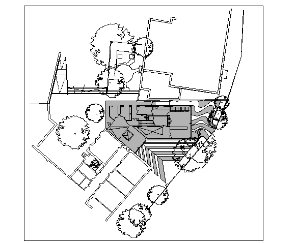 Top View of Resident Layout Plan dwg file.