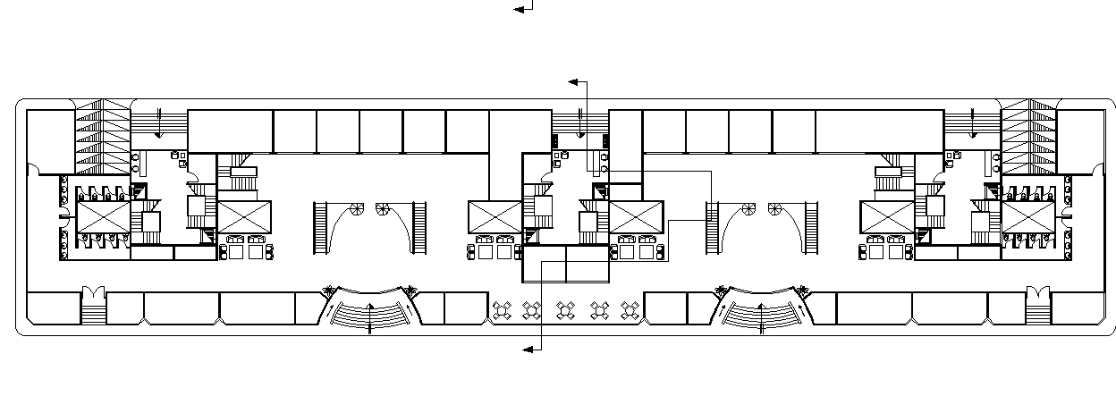 Top view layout plan of apartment