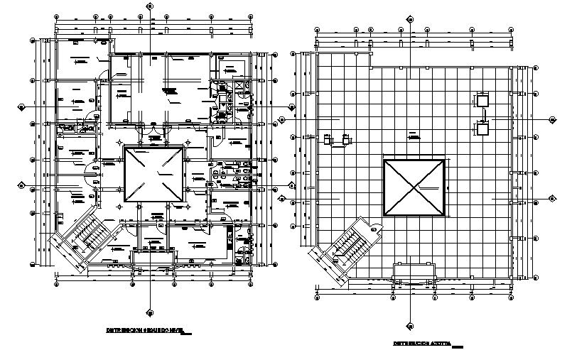 Top view layout plan of construction plan