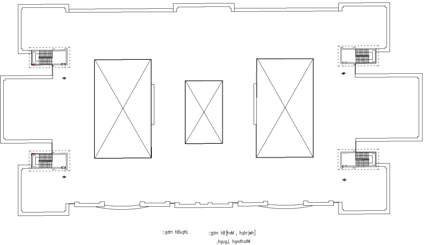 Top View of a terrace of a Educational Building.