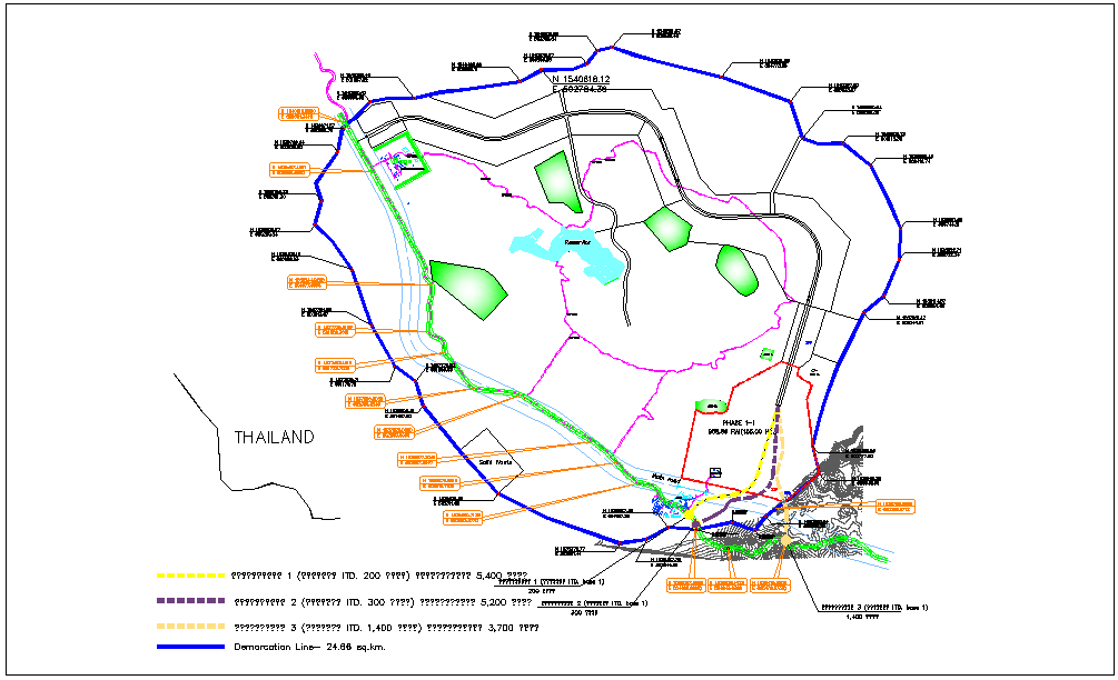Topography layout plan detail dwg file