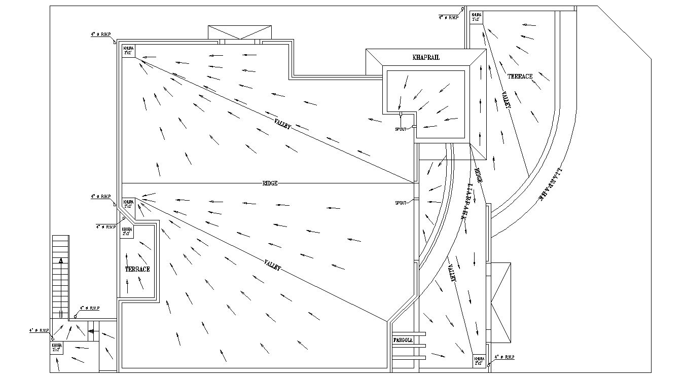 Top terrace view of the house is available in this Drawing file.