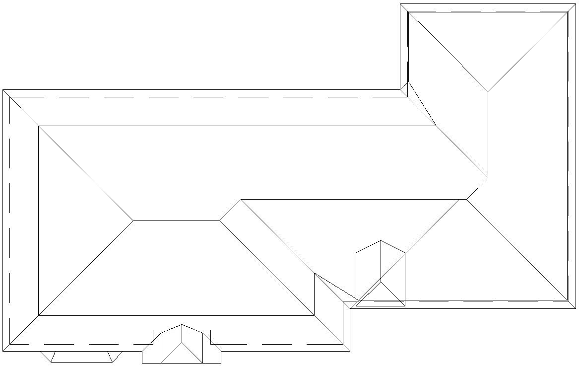 Top view of Roof of a bungalow.