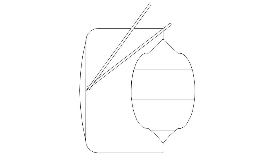 Top View TV CAD Block in DWG for Interior Arrangement
