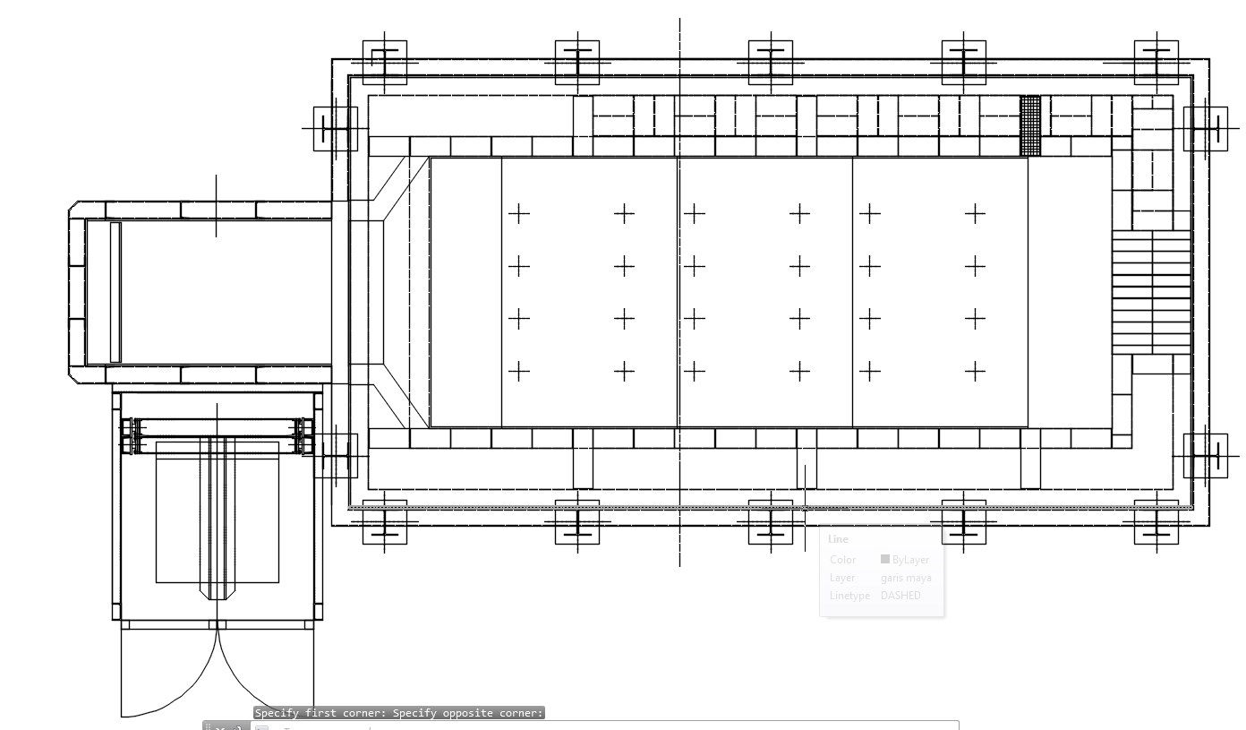 Top View of Incinerator Machine Plan DWG CAD Drawing