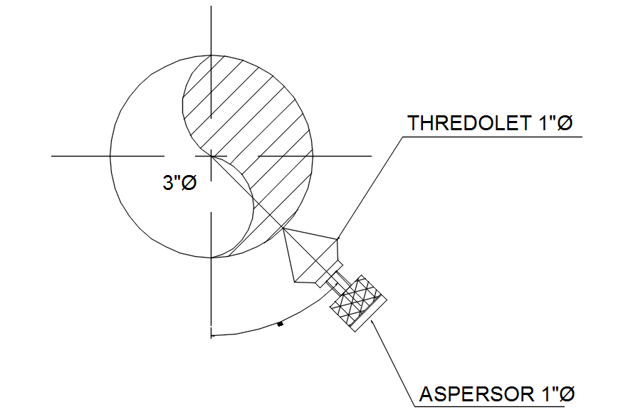 Top view of mechanical component in detail AutoCAD drawing, dwg file, CAD file