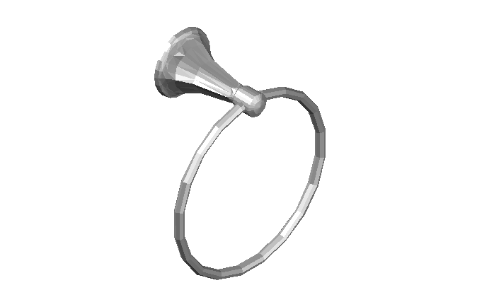 Towel stand details in 3d