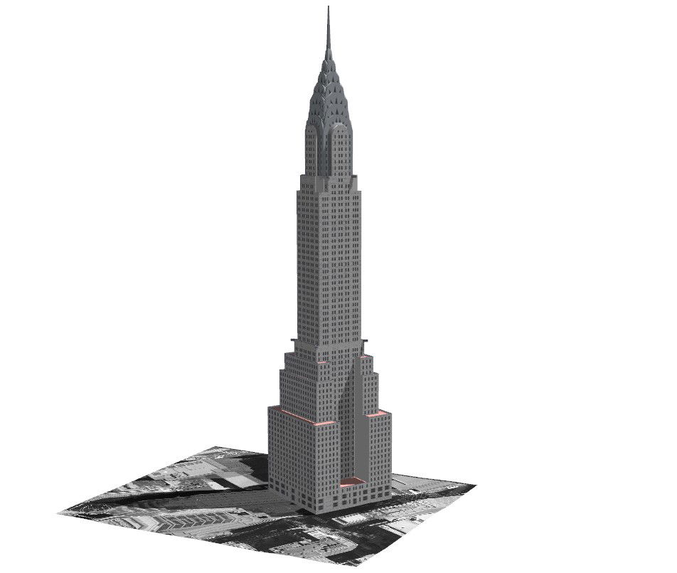 Tower Building Isometric Architecture Plan in DWG Format File