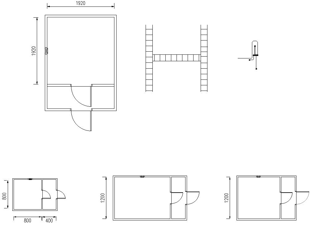 Tower cabin drawing in detail AutoCAD 2D, dwg file, CAD file
