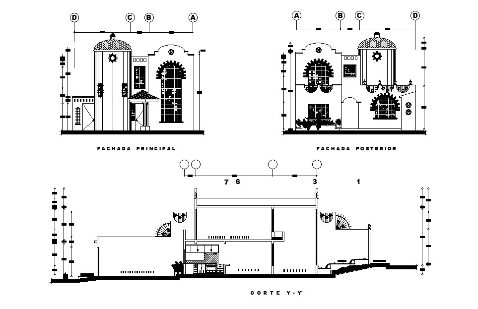 Traditional type hose plan is given in this Autocad drawing file.  Download the Autocad drawing file.