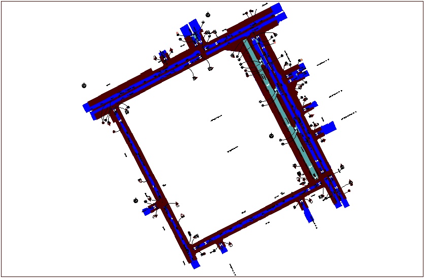 Traffic sign view in road design dwg file