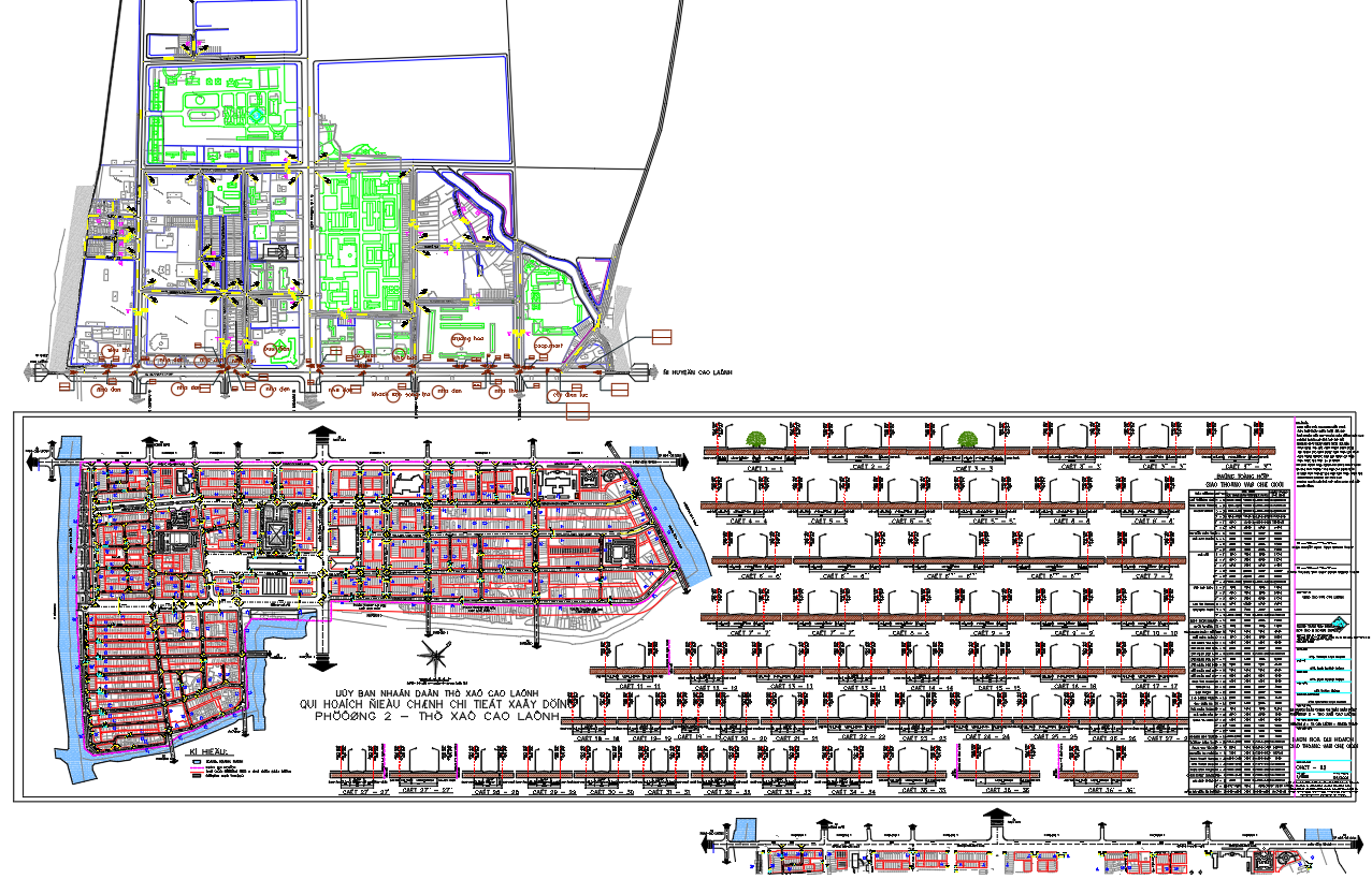 Traffic and Boundary Planning Map in AutoCAD DWG Format