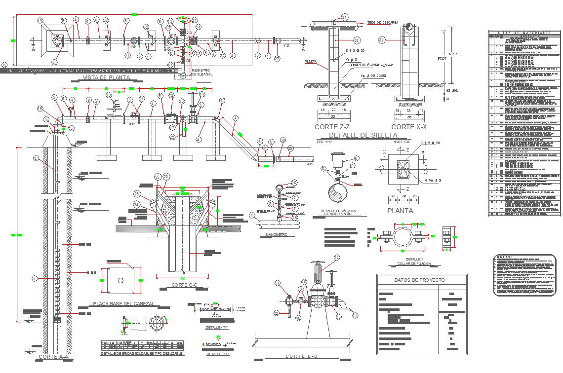 Train detail sections detail cad files