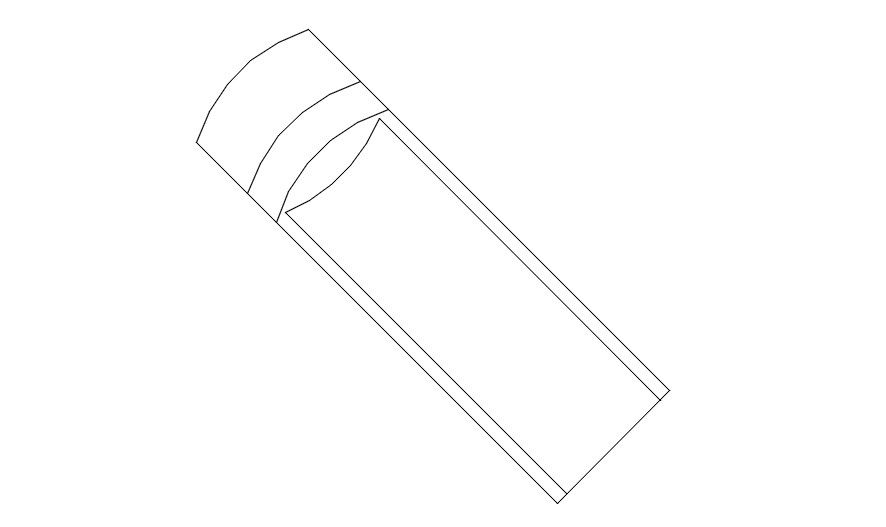 Treadmill layout in AutoCAD, dwg file.
