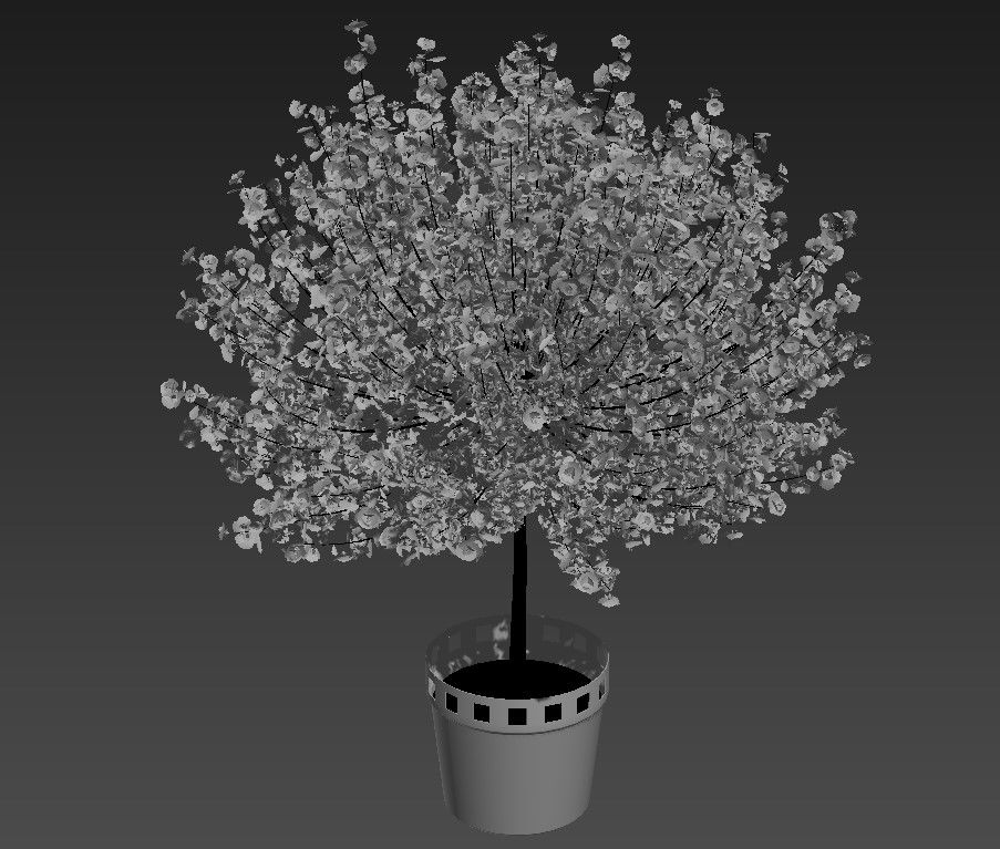 Tree 3d model Landscape Block