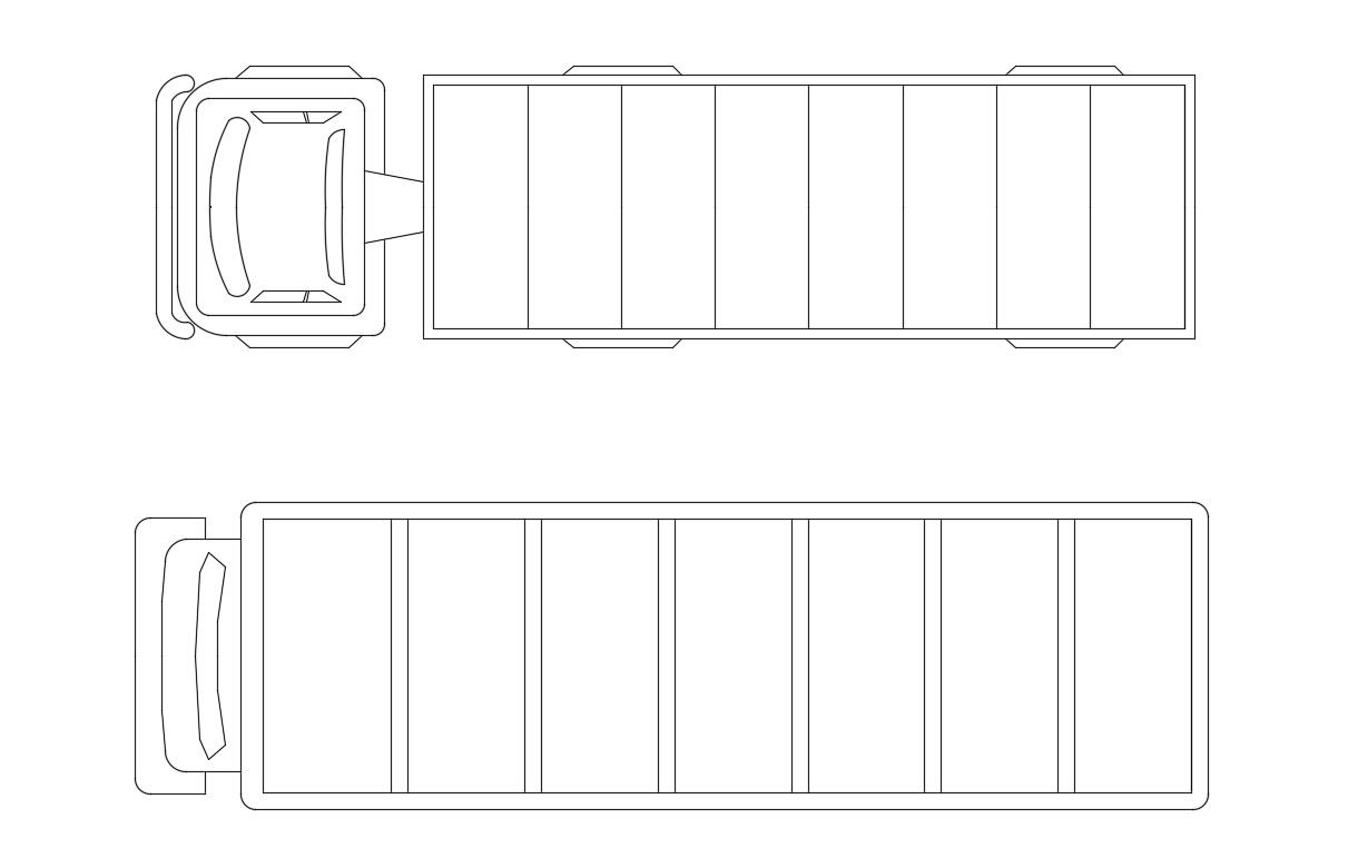 Truck Plan Autocad 2D DWG Free Download