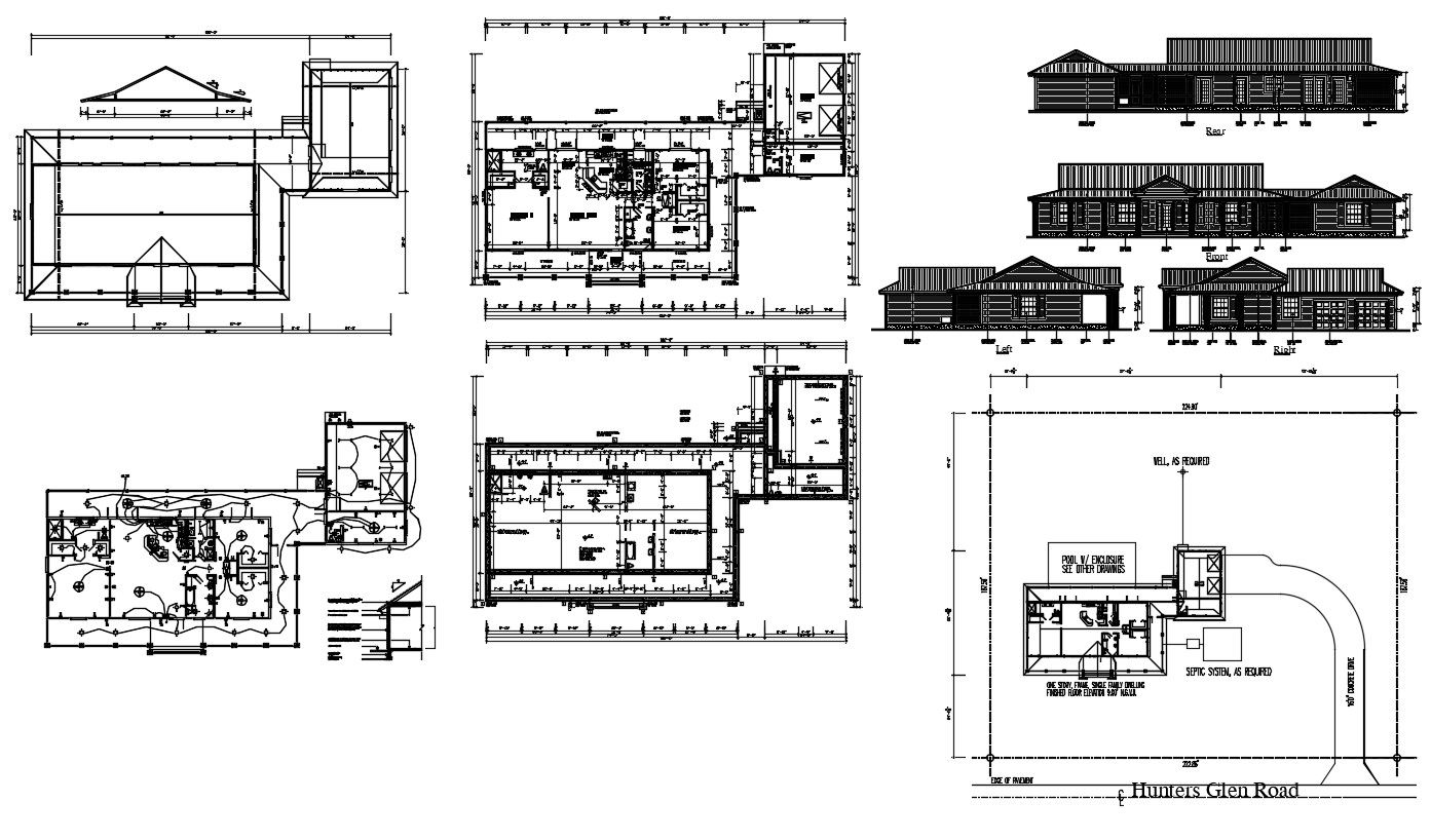 Truss House Project CAD Drawing