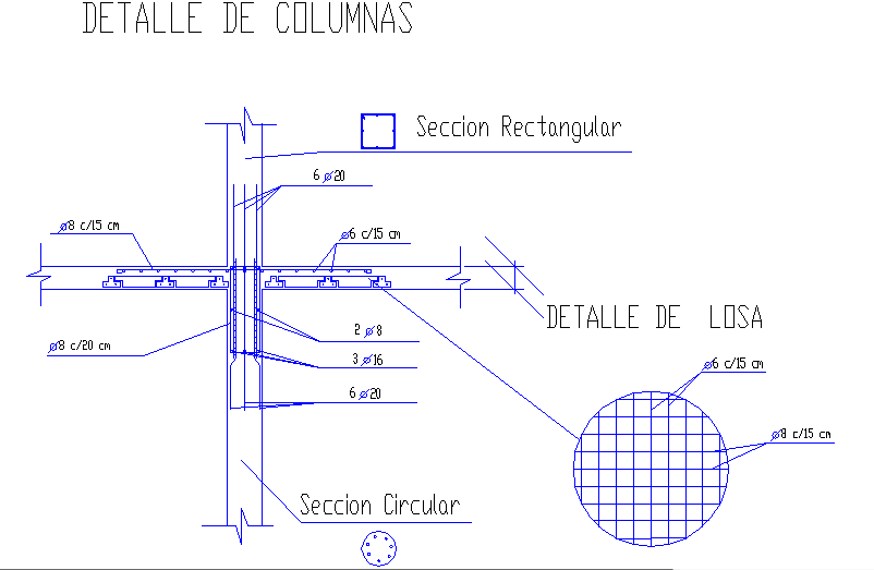 Truss column connection detail
