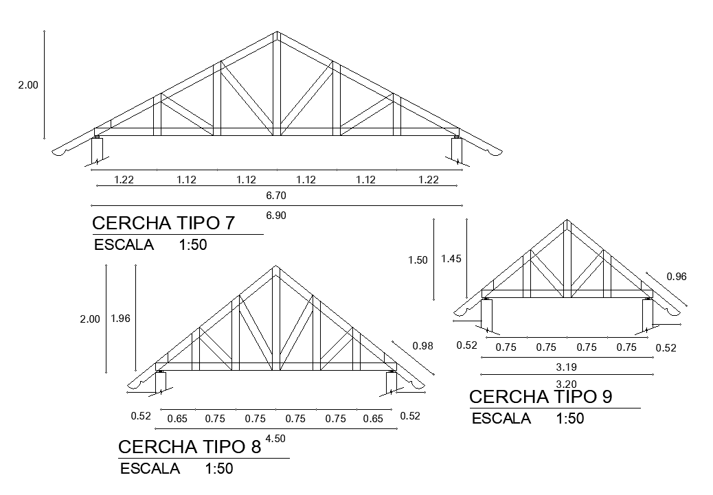 Truss detail cad drawing is given in this cad file. Download this cad file now.