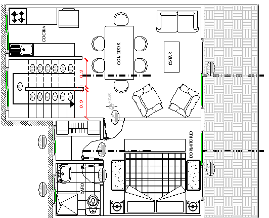 Two Flooring Residential Bungalow Design Structure details dwg file