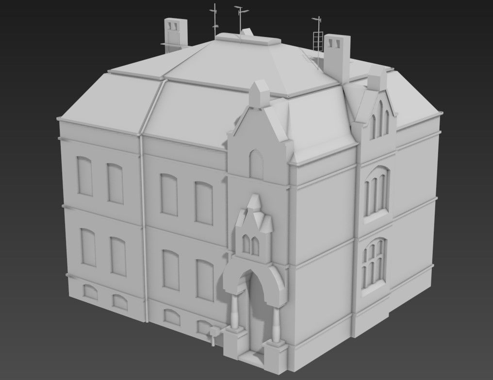 Discover Two Story Bungalow Ethnic Elevation 3D MAX File Details