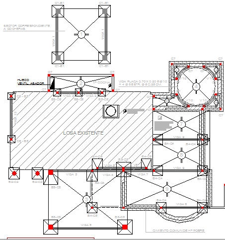 Two flooring corporate office architecture layout plan dwg file
