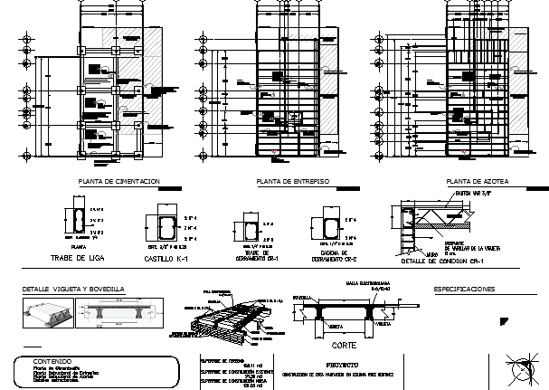 Two flooring single family house architecture project dwg file