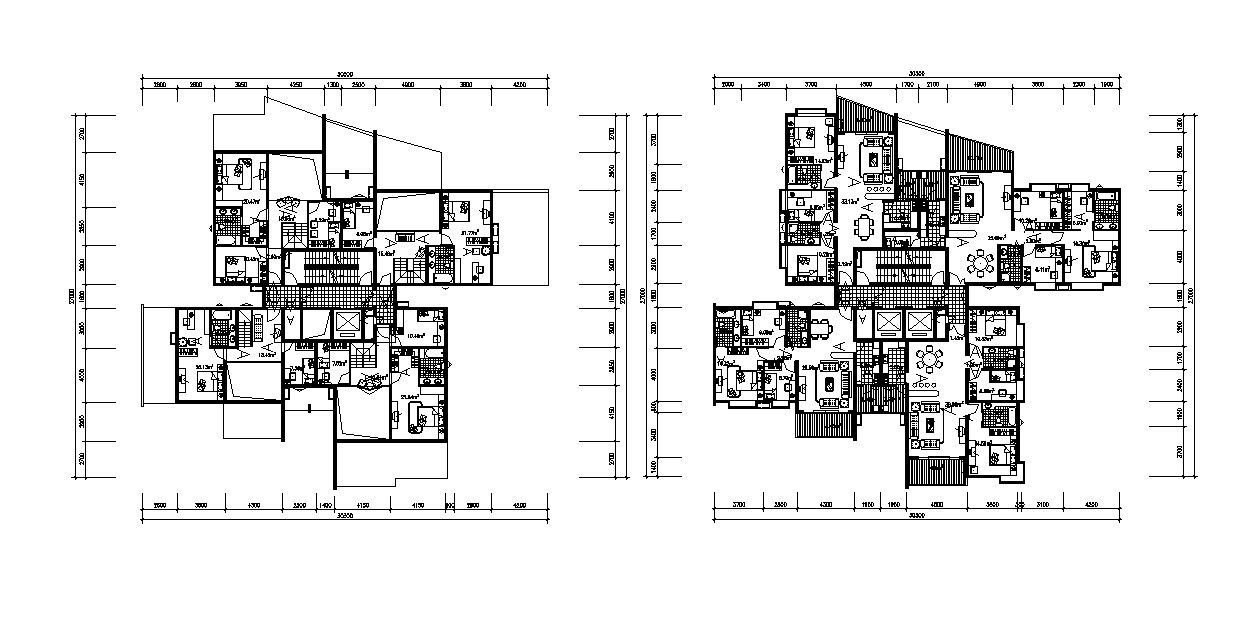 Two storey House CAD Plan