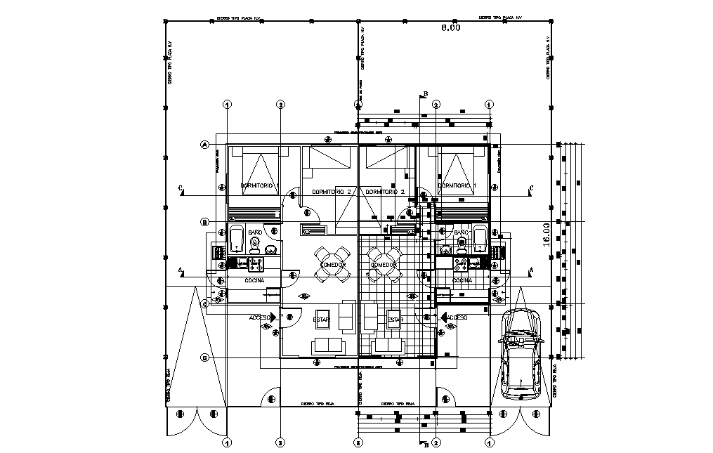 Two house plan details are given in this 2D Autocad DWG drawing file. Download the Autocad file.